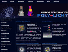 Tablet Screenshot of poly-licht.de